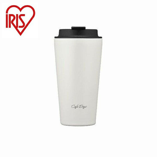 アイリスオーヤマ Cafe days トラベラーリッド付きタンブラー スリムタイプ NCD-TLT350 ホワイト IRIS OHYAMA(代引不可)