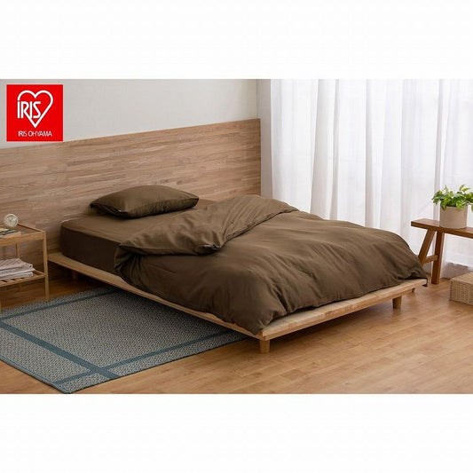 アイリスオーヤマ 掛け布団カバー KKC-CS-S ブラウン IRIS OHYAMA(代引不可)