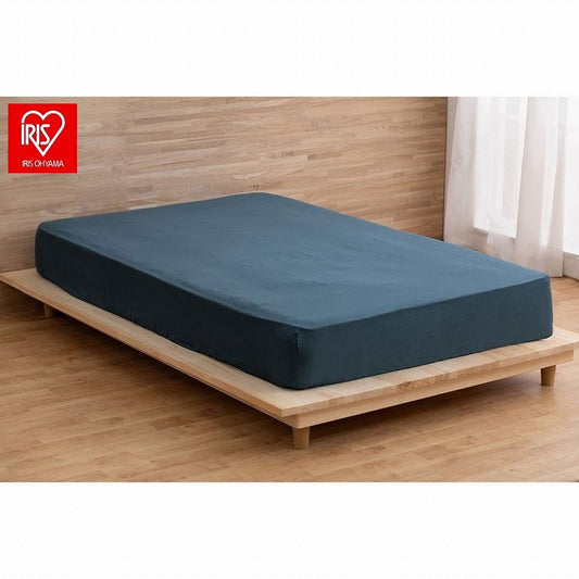 アイリスオーヤマ ボックスシーツ BXS-CS-SD ネイビー IRIS OHYAMA(代引不可)