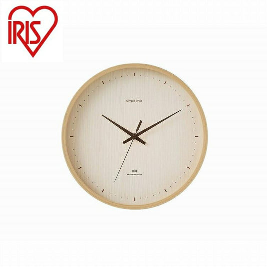 アイリスオーヤマ 壁掛け電波時計 ACR01-30-C ナチュラル IRIS OHYAMA(代引不可)