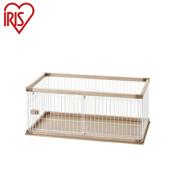 アイリスオーヤマ ウッディサークル ウッディサークル PWSR-1260LV ライトナチュラル ウォールナット 室内 犬 小型犬 中型犬 ペット ケージ ペットサークル 木目調 組み立て簡単 屋内 IRIS OYAMA(代引不可)