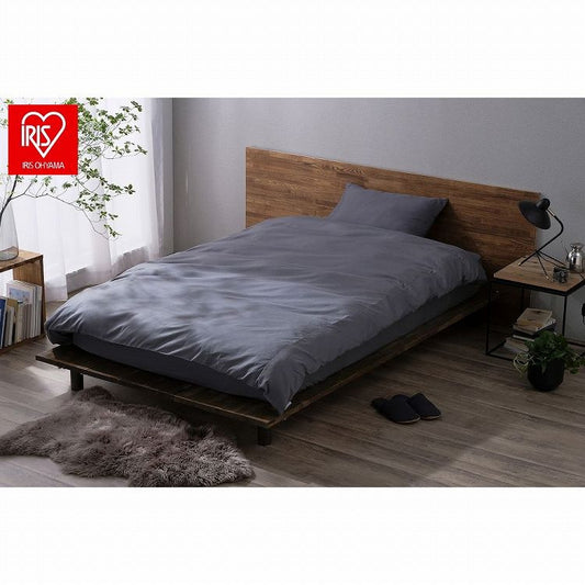 アイリスオーヤマ 掛け布団カバー KKC-TCA-S ダークグレー IRIS OHYAMA(代引不可)