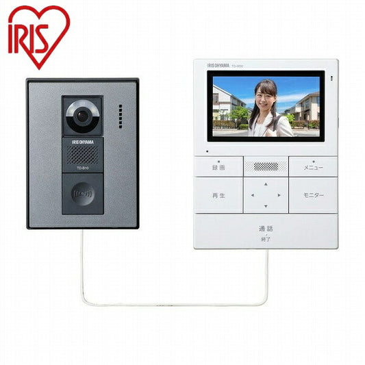 アイリスオーヤマ テレビドアホン TD-SM3010-WSH テレビドアホン IRIS OYAMA(代引不可)