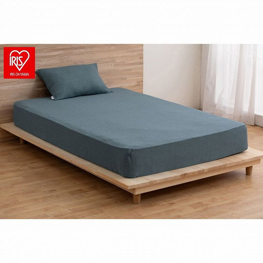 アイリスオーヤマ ボックスシーツ BXS-TCK-SD ネイビー IRIS OHYAMA(代引不可)