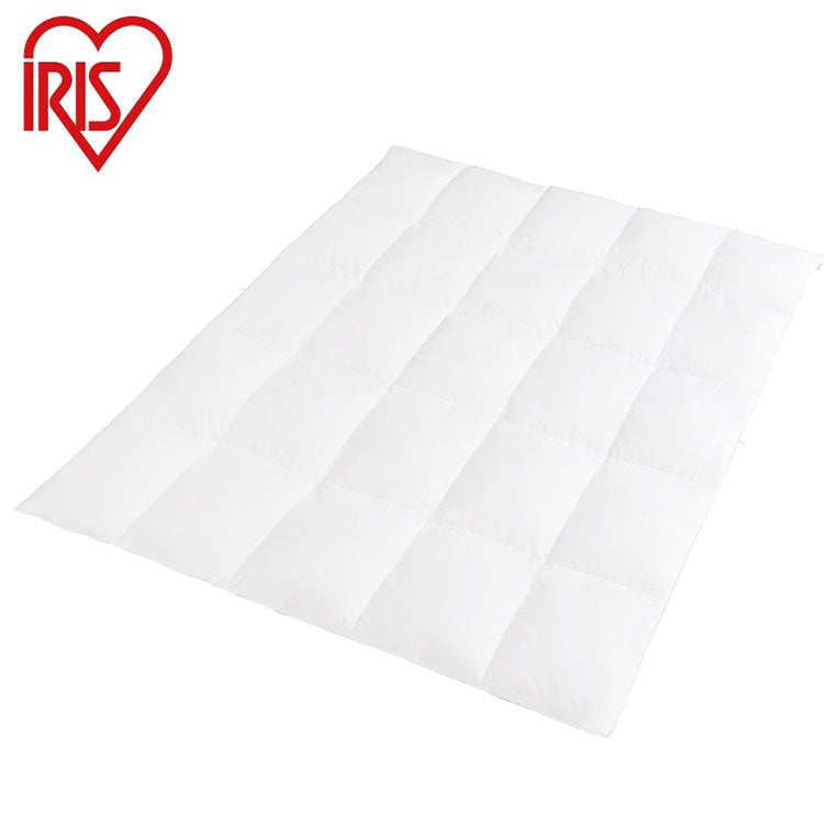 アイリスオーヤマ 羽毛ふとん セミダブル 羽毛布団 立体キルト 充填量1.1kg 掛け布団 ホワイトダック ダウン 掛け布団 羽毛 シングル 抗菌防臭 KKF-WD901-SDL IRIS OYAMA(代引不可)