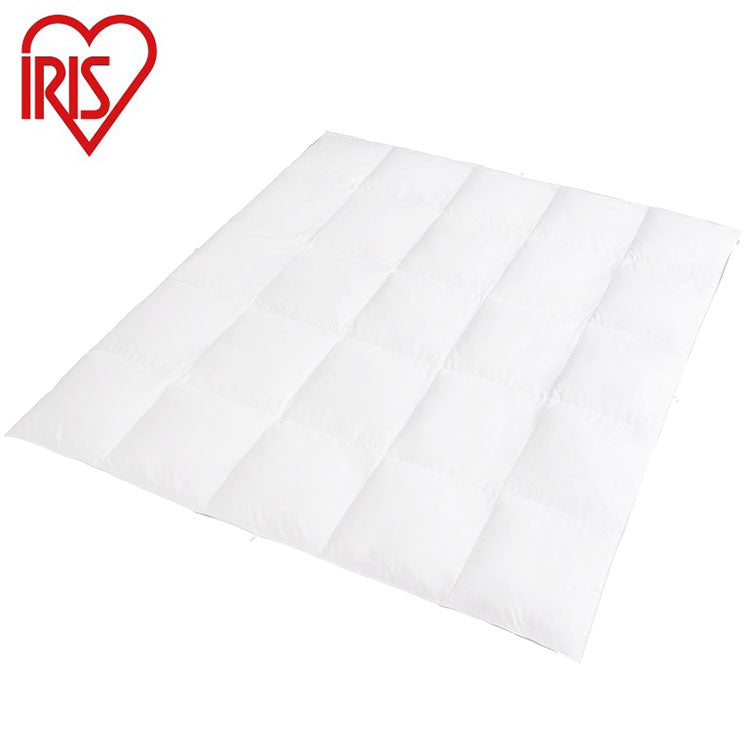 アイリスオーヤマ 羽毛ふとん ダブル 羽毛布団 立体キルト 掛け布団 ホワイトダック ダウン 掛け布団 羽毛 シングル 抗菌防臭 KKF-WD9008-DL IRIS OYAMA(代引不可)