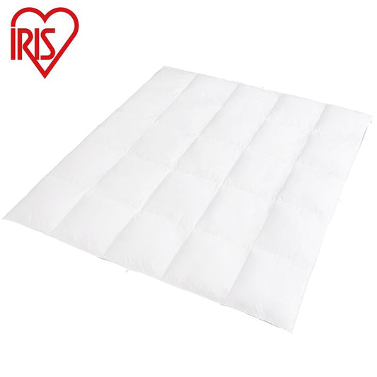アイリスオーヤマ 羽毛ふとん ダブル 羽毛布団 立体キルト 掛け布団 ホワイトダック ダウン 掛け布団 羽毛 シングル 抗菌防臭 KKF-WD9008-DL IRIS OYAMA(代引不可)