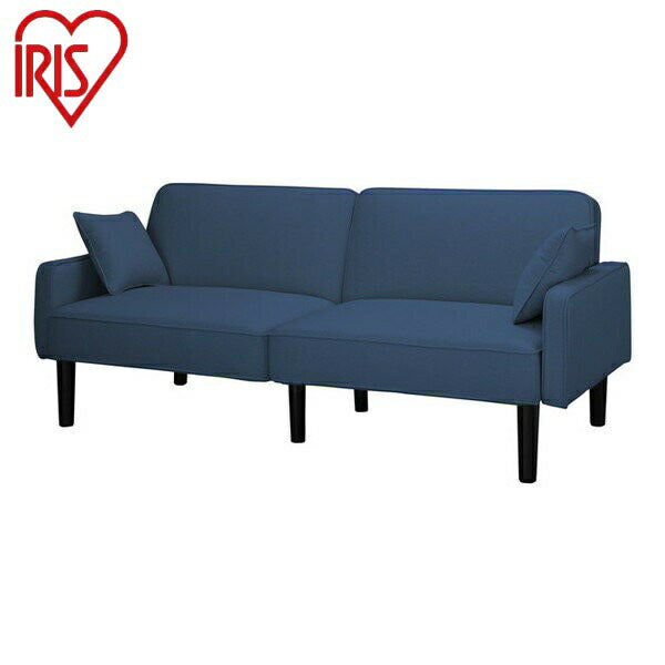 アイリスオーヤマ 2人掛けリクライニングソファ RSB-2Sネイビー 2人掛けリクライニングソファ IRIS OYAMA(代引不可)