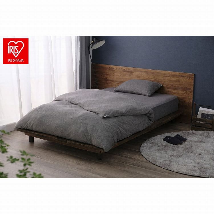 アイリスオーヤマ 掛け布団カバー KKC-TCS-S ダークグレー IRIS OHYAMA(代引不可)