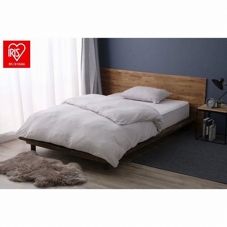 アイリスオーヤマ ボックスシーツ BXS-TCS-SD ライトグレー IRIS OHYAMA(代引不可)