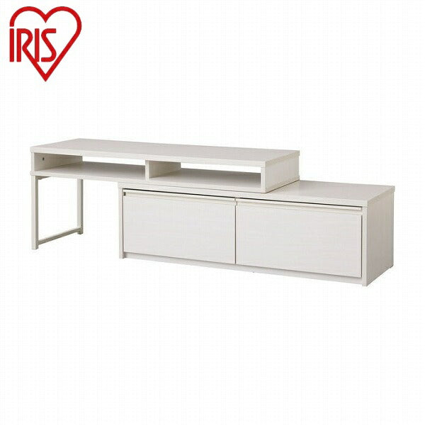 アイリスオーヤマ 伸縮テレビ台 STS-100U-OW オフホワイト 伸縮テレビ台 IRIS OYAMA(代引不可)