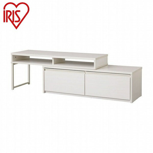 アイリスオーヤマ 伸縮テレビ台 STS-100U-OW オフホワイト 伸縮テレビ台 IRIS OYAMA(代引不可)
