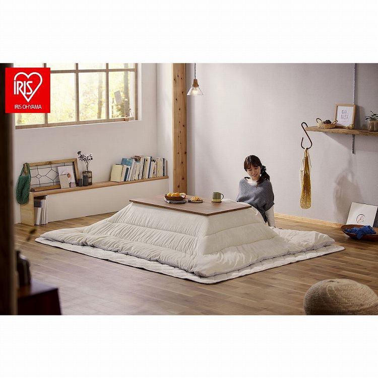 アイリスオーヤマ こたつ掛布団 KKBK-B2419 グレー/アイボリー IRIS OHYAMA(代引不可)