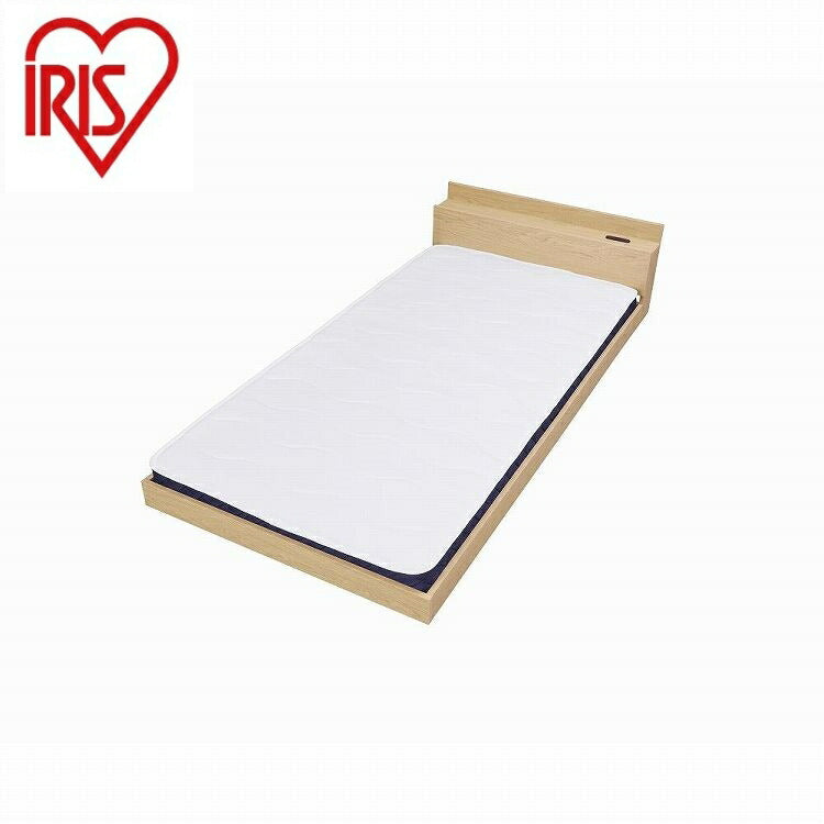 アイリスオーヤマ マットレス付きフロアベッドS SBM-S ナチュラル IRIS OHYAMA(代引不可)