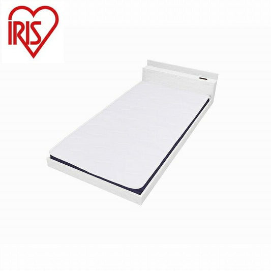 アイリスオーヤマ マットレス付きフロアベッドS SBM-S ホワイト IRIS OHYAMA(代引不可)