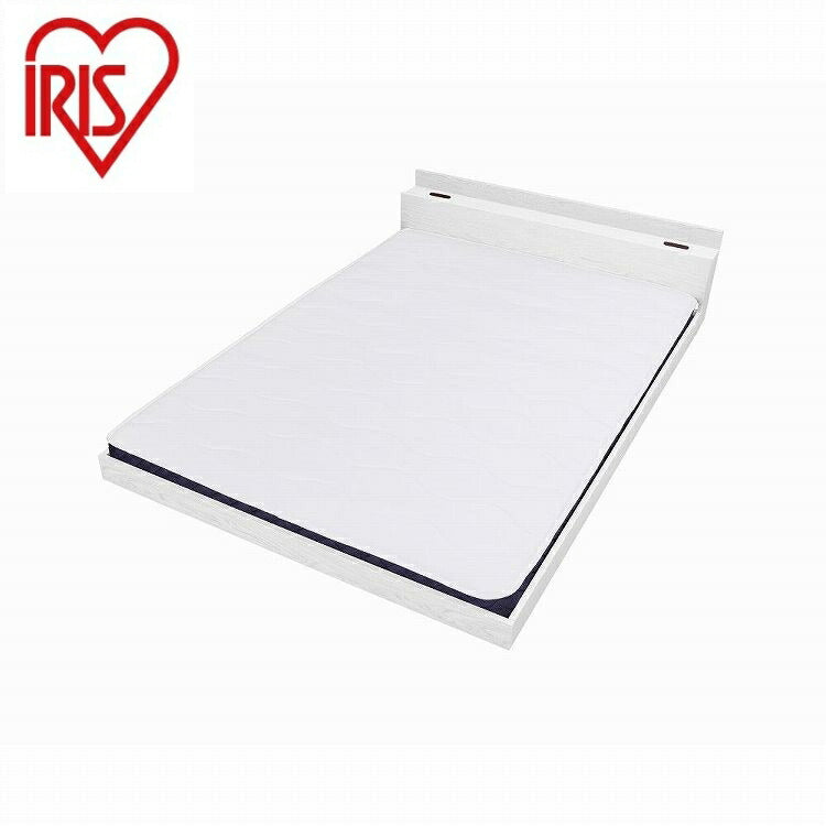 アイリスオーヤマ マットレス付きフロアベッドD SBM-D ホワイト IRIS OHYAMA(代引不可)