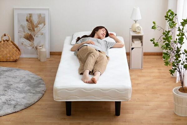 アイリスオーヤマ 脚付きボンネルコイルマットレスSS セミシングル 脚付きマットレス BAM-SS IRIS OYAMA(代引不可)