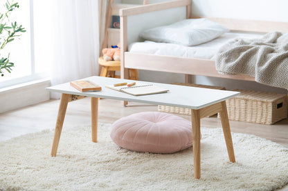 アイリスオーヤマ 折りたたみ センターテーブル 幅80 長方形 ローテーブル リビングテーブル 折れ脚 折り畳み 机 北欧 おしゃれ ナチュラル/ホワイト FCT-800 IRIS OYAMA(代引不可)