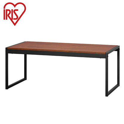 アイリスオーヤマ スチールフレームセンターテーブル 幅100 ローテーブル センターテーブル リビングテーブル 木目調 北欧 おしゃれ ウォールナット SFCT-1000 IRIS OYAMA(代引不可)