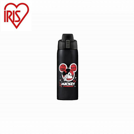 アイリスオーヤマ ステンレスケータイボトルダイレクトボトル NDDB-600 ミッキー IRIS OHYAMA(代引不可)
