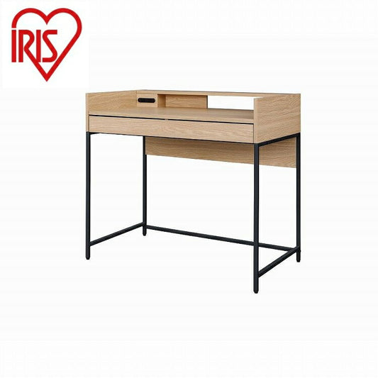 アイリスオーヤマ リビングデスク LVD-890 ナチュラル/ブラック IRIS OHYAMA(代引不可)