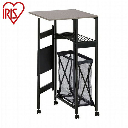 アイリスオーヤマ 天板付きランドリーワゴン スリムタイプ バスケット付 TLAW-B220ブラック 天板付きランドリーワゴン スリムタイプ バスケット付 IRIS OYAMA(代引不可)