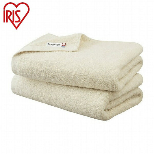 アイリスオーヤマ ボリュームタッチバスタオル2枚セット BT-V2アイボリー ボリュームタッチバスタオル2枚セット IRIS OYAMA(代引不可)