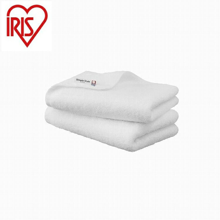 アイリスオーヤマ ボリュームタッチビッグフェイスタオル2枚セット BFT-V2 ホワイト IRIS OHYAMA(代引不可)