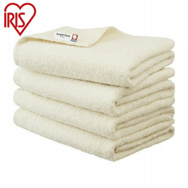 アイリスオーヤマ バスタオル4枚セット BT-4アイボリー バスタオル4枚セット IRIS OYAMA(代引不可)