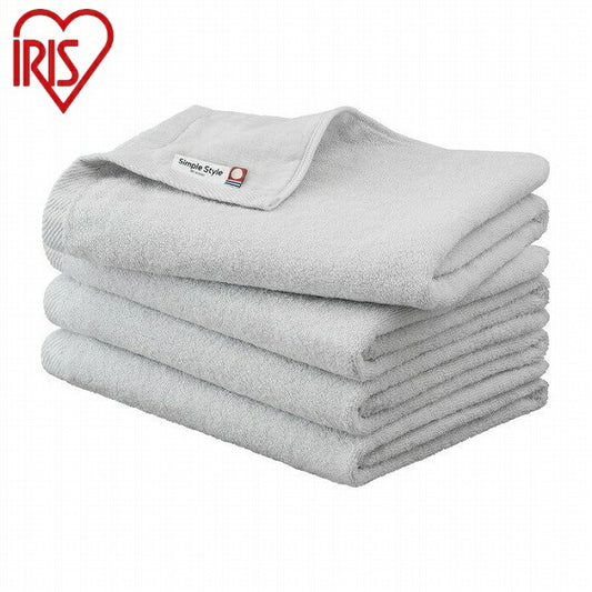 アイリスオーヤマ ガーゼ+パイルバスタオル4枚セット BT-G4ライトグレー ガーゼ+パイルバスタオル4枚セット IRIS OYAMA(代引不可)
