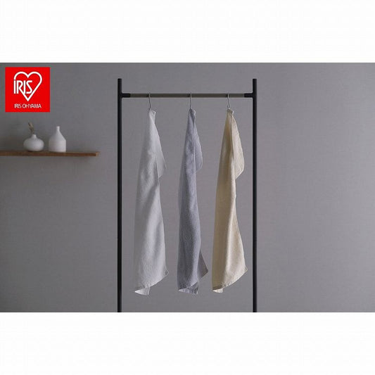 アイリスオーヤマ デイリーフェイスタオル4枚セット FT-D4 アイボリー IRIS OHYAMA(代引不可)