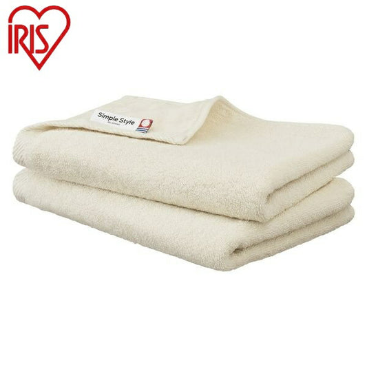 アイリスオーヤマ ガーゼ+パイルビッグフェイスタオル4枚セット BFT-G4アイボリー ガーゼ+パイルビッグフェイスタオル4枚セット IRIS OYAMA(代引不可)