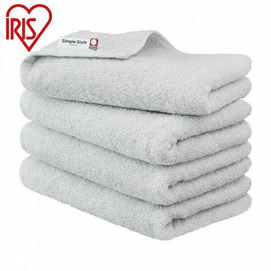 アイリスオーヤマ ボリュームタッチビッグフェイスタオル4枚セット BFT-V4ライトグレー ボリュームタッチビッグフェイスタオル4枚セット IRIS OYAMA(代引不可)