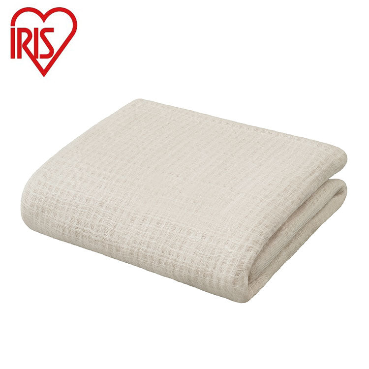 アイリスオーヤマ 8重ガーゼタオルケット シングル 綿100% タオルケット ガーゼケット コットン 洗える 肌掛け 抗菌防臭 ベージュ KTT8GZ-140 IRIS OYAMA(代引不可)