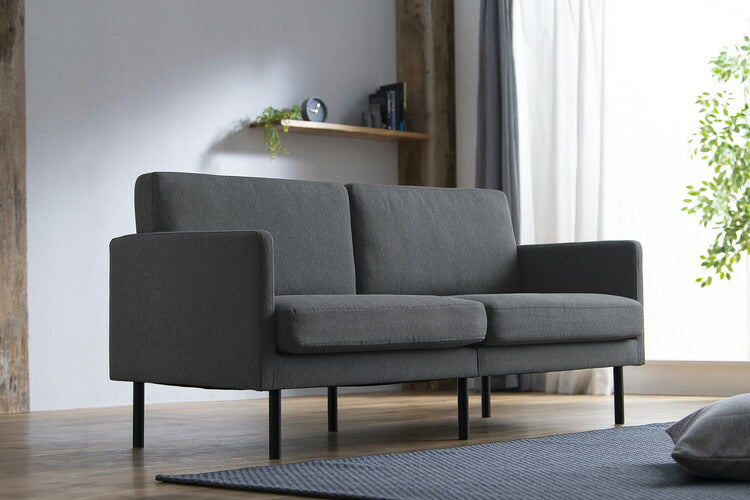 アイリスオーヤマ 3人掛けポケットコイルソファ 脚高設計 三人掛け 3P ソファ 椅子 イス チェア 肘つき 北欧 おしゃれ ダークグレー PCS-3S IRIS OYAMA(代引不可)