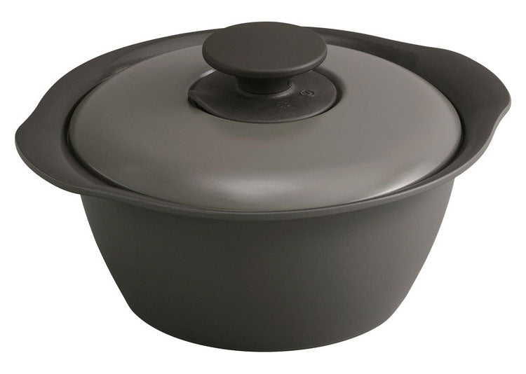 アイリスオーヤマ 無加水鍋 20cm MKS-20 チャコールグレー セラミック鍋 くすみカラー 可愛い かわいい おしゃれ IRIS OHYAMA(代引不可)