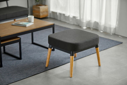 アイリスオーヤマ オットマン 脚付き スツール 足置き イス 椅子 チェア 1人掛け 一人掛け 1P ダークグレー MSS-OT IRIS OYAMA(代引不可)