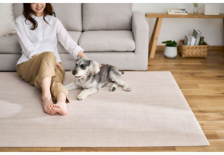アイリスオーヤマ RMペットマット 130×190cm Lサイズ P-M1319 ベージュ PVC 滑り止めマット ラグマット 拭ける IRIS OHYAMA(代引不可)