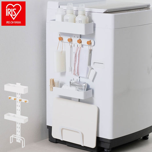 アイリスオーヤマ ランドリーマルチラック LMR-300 ホワイト マグネット 洗濯機ラック 洗濯ラック IRIS OHYAMA(代引不可)
