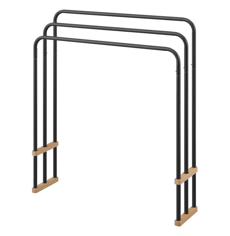 アイリスオーヤマ 折りたたみバスタオルハンガー FBH-700 ダークグレー タオルハンガー 洗面所 室内物干し 折りたたみ 物干しスタンド 室内 IRIS OHYAMA(代引不可)