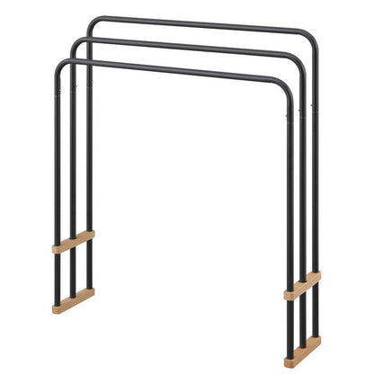 アイリスオーヤマ 折りたたみバスタオルハンガー FBH-700 ダークグレー タオルハンガー 洗面所 室内物干し 折りたたみ 物干しスタンド 室内 IRIS OHYAMA(代引不可)