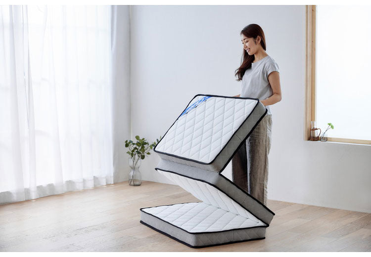 アイリスオーヤマ 三つ折りポケットコイルマットレス シングル PMTS11H-3S ホワイト 3つ折り シングル ポケットコイル マットレス 折りたたみ 折り畳み IRIS OHYAMA(代引不可)