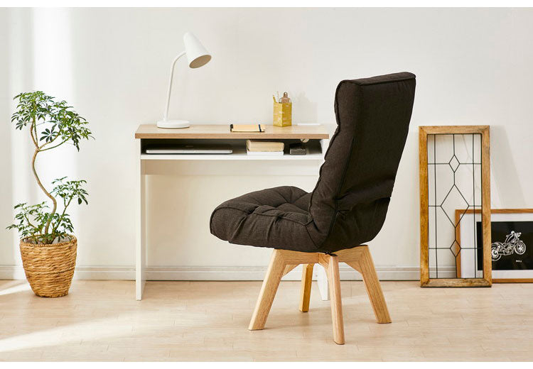 アイリスオーヤマ 回転ファブリックチェア FACN-K ブラウン 回転チェア リクライニングチェア 椅子 イス チェア デスクチェア IRIS OHYAMA(代引不可)