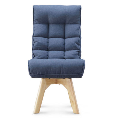 アイリスオーヤマ 回転ファブリックチェア FACN-K ブルー 回転チェア リクライニングチェア 椅子 イス チェア デスクチェア IRIS OHYAMA(代引不可)