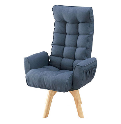 アイリスオーヤマ 回転ファブリックチェア ハイバック FACN-KHB ブルー 肘付き 回転チェア リクライニングチェア 椅子 イス チェア デスクチェア IRIS OHYAMA(代引不可)