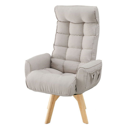 アイリスオーヤマ 回転ファブリックチェア ハイバック FACN-KHB アイボリー 肘付き 回転チェア リクライニングチェア 椅子 イス チェア デスクチェア IRIS OHYAMA(代引不可)