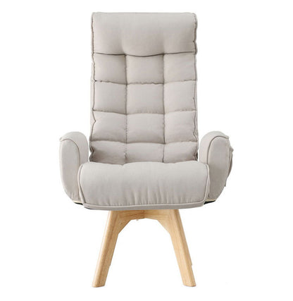 アイリスオーヤマ 回転ファブリックチェア ハイバック FACN-KHB アイボリー 肘付き 回転チェア リクライニングチェア 椅子 イス チェア デスクチェア IRIS OHYAMA(代引不可)