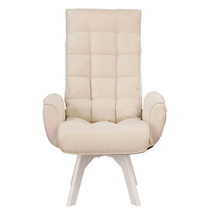 アイリスオーヤマ 回転ファブリックチェア ハイバック FACN-KHB ホワイト 肘付き 回転チェア リクライニングチェア 椅子 イス チェア デスクチェア IRIS OHYAMA(代引不可)