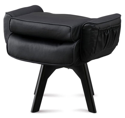 アイリスオーヤマ 回転チェア レザー調 LECN-KH ブラック 肘付き 回転チェア リクライニングチェア 椅子 イス チェア デスクチェア IRIS OHYAMA(代引不可)