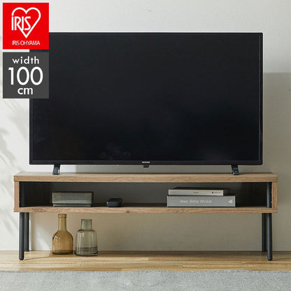 アイリスオーヤマ アイアンウッドAVボード IWAB-1000R ブラック/アッシュブラウン HIROBIROシリーズ テレビ台 テレビボード TV台 TVボード IRIS OHYAMA(代引不可)